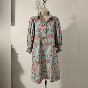 NWOT Place Du Soleil 3/4 Sleeve Dress Size Small